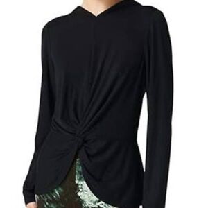 Sweaty Betty Tori Black Long Sleeve Hooded Top